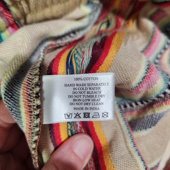 America‎ & Beyond A&B Cotton Aztec Design Pants. Comfort, Light Weight Medium - Picture 10 of 10